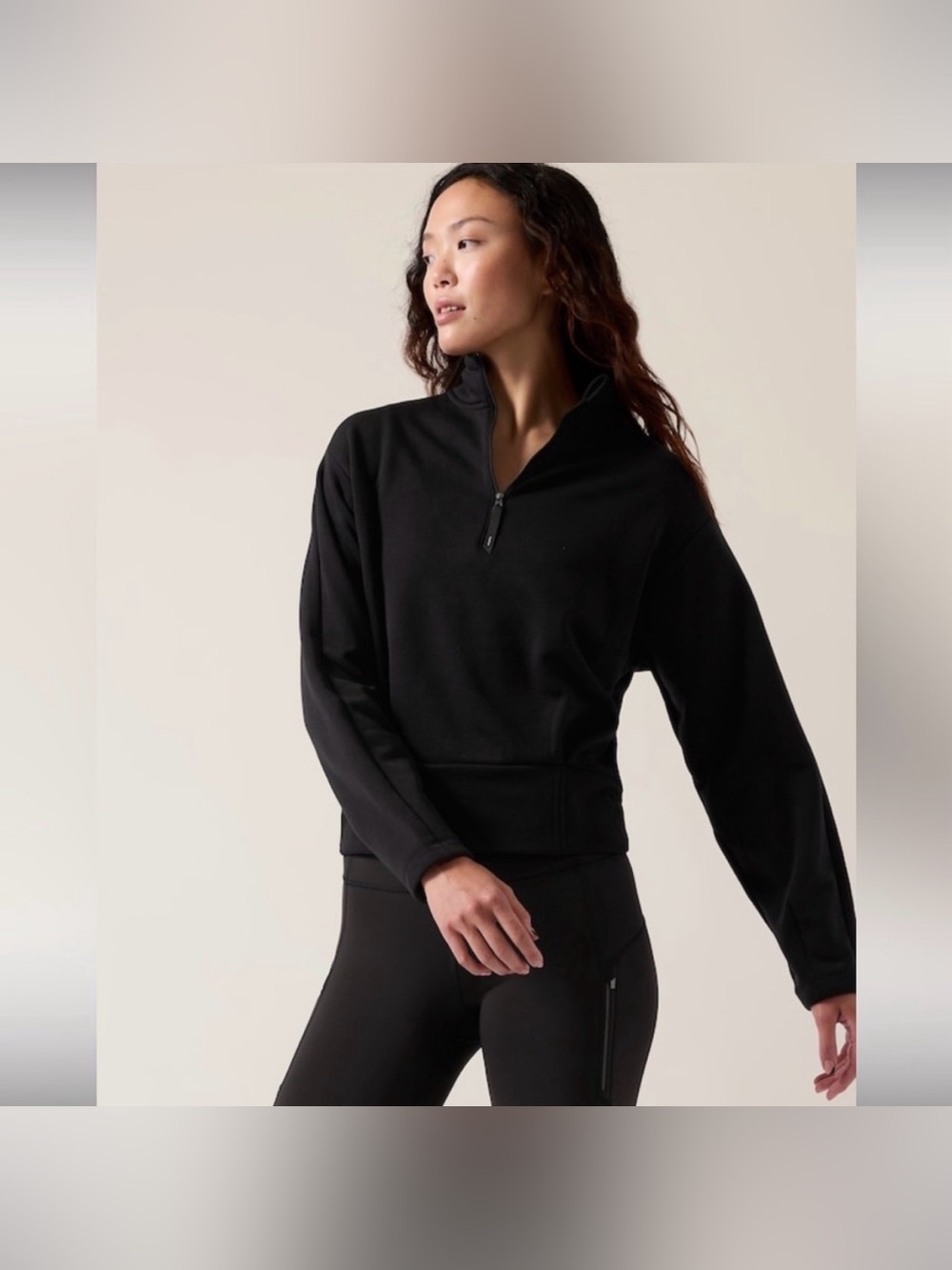 Athleta Altitude Polartec Half Zip Sweatshirt